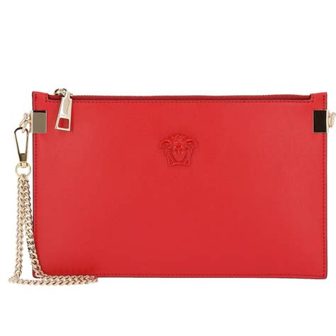 versace jeans clutch red|versace clutch.